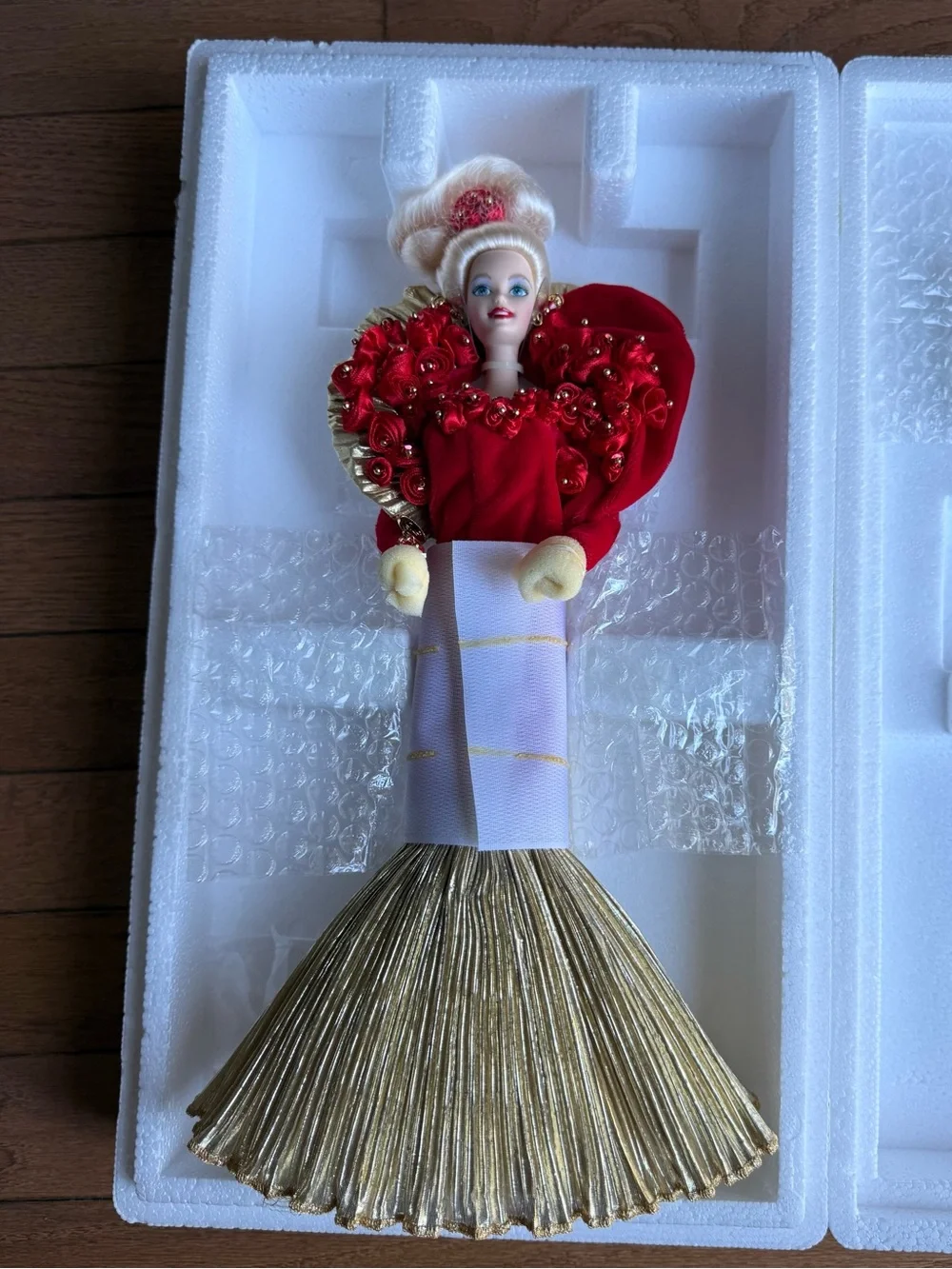 1995 Mattel Golden Anniversary Porcelain Barbie NRFB Original Shipper